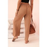 Kesi Włoski Wide-leg pants dark camel | ePonuda.com