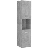 Maison Chic Kopalniška omarica - Kopalniški kabinet betonsko siva 30x30x130 cm inženirski les, (21794670) Cene
