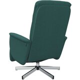  Fotelj z oporo za noge temno zeleno blago | Shoptok.si