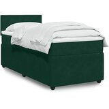 Box spring krevet s madracem tamnozeleni 90x200 cm baršunasti | shoptok.hr