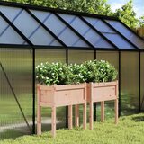 Maison Chic Vrtno korito - Greda - Cvetlični Lonec z nogami 2 kosa trden les douglas, (21789505) | Shoptok.si