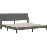  Okvir kreveta s madracem Tamno siva 180 x 200 cm Baršun | shoptok.hr