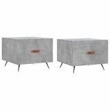 vidaXL Klubske mizice 2 kosa betonsko sive 50x50x40 cm konstruiran les, (20797491) Cene