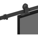  Klizna vrata s priborom 102,5x205 cm kaljeno staklo i aluminij | shoptok.hr