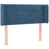  LED uzglavlje tamnoplavo 83x16x78/88 cm baršunasto | shoptok.hr