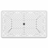 Vrtni stol bijeli 150 x 90 x 72 cm od lijevanog aluminija | shoptok.hr