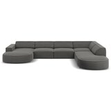 Micadoni Home Kutna garnitura od sivog baršuna (desni kut) Jodie - Cijene