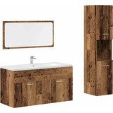 Maison Chic Kopalniško pohištvo - Kopalniški sestavi 3 kosa starinski les inženirski les, (21788003) | Shoptok.si