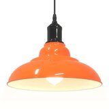 vidaXL Visilica podesiva po visini E27 sjajna narančasta Ø 31 cm metal | shoptok.hr