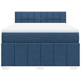  Krevet s oprugama i madracem plavi 160x200 cm od tkanine | shoptok.hr