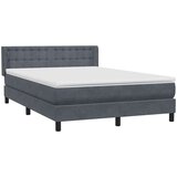 Krevet s oprugama i madracem tamnosivi 160x210 cm baršunasti | shoptok.hr
