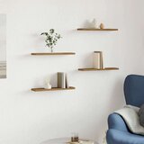 vidaXL Zidne police 4 kom Artisan hrast 40x20x1,5 cm konstruirano drvo | shoptok.hr