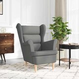  Fotelja tamnosiva 74x84x100 cm od tkanine | shoptok.hr