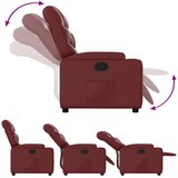  Naslonjač od umjetne kože crvena boja vina | shoptok.hr