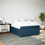  Krevet s oprugama i madracem tamnoplavi 140x190 cm baršunasti | shoptok.hr