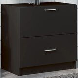 Ormarić za umivaonik crni 59 x 37 x 59 cm od konstruiranog drva | shoptok.hr