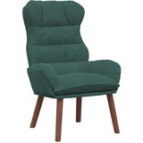 vidaXL Relaxing Chair Tamnozelena Velvet | shoptok.hr
