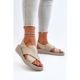 Zazoo Leather Wedge Sandals Black Morgan Cijene