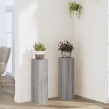 Furnova Stojalo za rastline 2 kosa siva sonoma 17x17x60 cm inž. les, (21919961) Cene