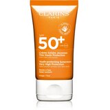 Clarins Sun Care Youth-Protecting Sunscreen krema za sunčanje za lice SPF 50+ 50 ml Cijene
