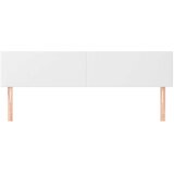  Posteljno vzglavje 2 kosa belo 100x5x78/88 cm umetno usnje, (20792582) | Shoptok.si