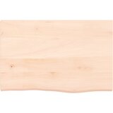  Zidna polica 60 x 40 x 2 cm od neobrađene masivne hrastovine | shoptok.hr