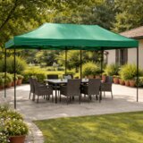 Paviljon 6x3m sa mehanizmom za sklapanje - zeleni | Eponuda.com