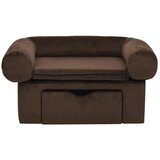 SOFA za pse s ladicom smeđa 75 x 50 x 38 cm plišana | shoptok.hr