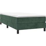 Box spring krevet s madracem tamnozeleni 90x200 cm baršunasti | shoptok.hr