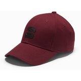 Ombre Men's baseball cap with logo - maroon Cene
