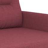  3-dijelni set sofa s jastucima crvena boja vina od tkanine | shoptok.hr