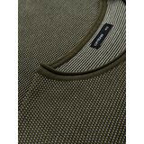 Ombre Men's knitted sweater with structured dots - olive | Eponuda.ba