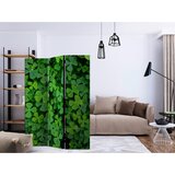 Artgeist Paravan Green Clover, 3-Delni, Dvostranski | Shoptok.si