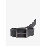 Calvin Klein Black Men's Patterned Belt - Men's