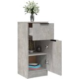  Komoda siva boja betona 30 x 30 x 70 cm od konstruiranog drva | shoptok.hr