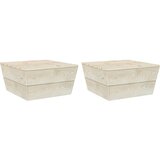 vidaXL Vrtni stolovi 2 kom 60 x 60 x 30 cm od impregnirane smrekovine Cijene