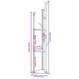 Vješalica za kapute s kukama i policama 39x33x166 cm bambus | shoptok.hr