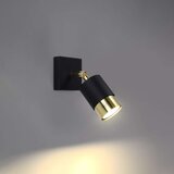  Sollux SL.1069 - Zidna spot svetiljka NERO 1xGU10/40W/230V crna/zlatna | Eponuda.com