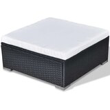Poli 5-dijelna vrtna garnitura od poliratana s jastucima crna | shoptok.hr