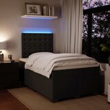 Box spring krevet s madracem crni 120 x 200 cm baršunasti | shoptok.hr