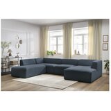 Bobochic Paris Tamno plava kutna garnitura (s lijevim kutom/u obliku slova "U") Megeve – | shoptok.hr