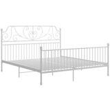  Okvir za krevet bijeli metalni 200 x 200 cm | shoptok.hr