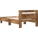 vidaXL Ram Kreveta od Starog Drva 90x190 cm - Izrađen od Inženjerskog Drva | shoptok.hr