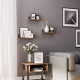  Set od 3 drvene loft viseće police | shoptok.hr