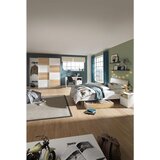Hom`in nočna omarica, bela, barve hrasta | Shoptok.si