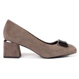 Shelvt Beige pumps with a bow Cene