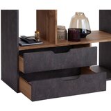 CARRYHOME predelna stena 110/185/32 cm siva, barve hrasta | Shoptok.si