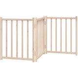  Vrata za pse sklopiva 3 panela 150 cm masivna jelovina | shoptok.hr