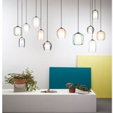  Ondaluce - Luster na kablu BONNIE 1xE27/15W/230V prečnik 15 cm crna/zadimljeno bež | Eponuda.com