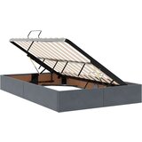  Krevet s prostorom za pohranu s LED-om Tamno siva 120 x 190 cm | shoptok.hr